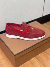 LP CHARMS WALK BABOUCHE LOAFERS GARNET SUEDE