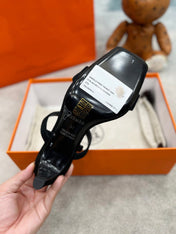 Glamour 75 Sandal Black Suede