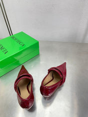 HIGH PUMP 35 MM IN SCARLET RED PATENT CALFSKIN