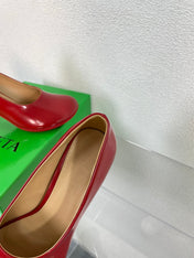 ATOMIC HIGH PUMP 9 CM IN RUBY RED CALFSKIN