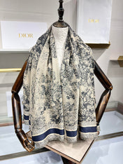 DIOR 26S SCARF 140 IN CASHMERE AND SILK 513694