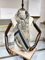 DIOR 26S SCARF 140 IN CASHMERE AND SILK 513694