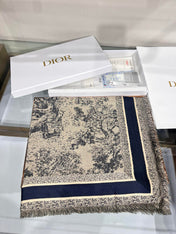 DIOR 26S SCARF 140 IN CASHMERE AND SILK 513694