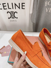 LP SUMMER CHARMS WALK LOAFERS ORANGE SUEDE