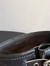 MIUMIU 26S ANKLE BOOTS IN BLACK CALFSKIN SILVER HARDWARE