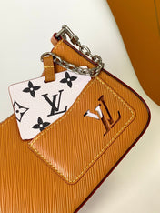 MARELLINI 19 BROWN EPI GRAINED LEATHER