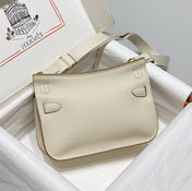 HM JYPSIERE SHOULDER BAG 23 IN BEIGE CALFSKIN GOLD HARDWARE
