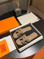 0RAN SANDAL Leather Peanut