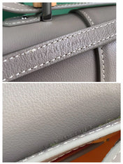 SAÏGON PM BAG 28 IN DESERT GOYARDINE CANVAS AND CALFSKIN