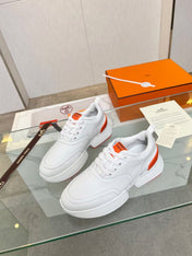 GIGA SNEAKER ORANGE MIX WHITE CALFSKIN