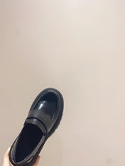 BALENCIAGA 25S LOAFERS IN BLACK CALFSKIN