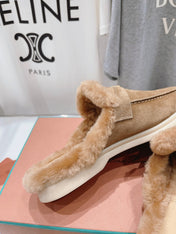 LP CHARMS WALK BABOUCHE LOAFERS TAWNY FLEECE