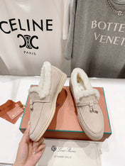 LP SUMMER CHARMS WALK LOAFERS CREAMY WHITE FLEECE