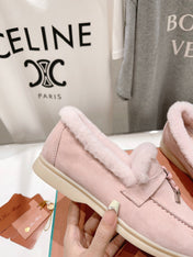 LP SUMMER CHARMS WALK LOAFERS LIGHT PINK FLEECE