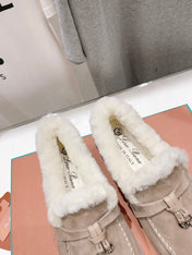 LP SUMMER CHARMS WALK LOAFERS PEANUT FLEECE