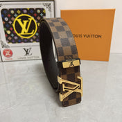 LV 25S BELT 38 MM IN BROWN CALFSKIN 593202