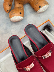OZ Mule Cherry Silk Thick Cloth/Sheepskin