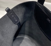 HERMES 25S IN THE LOOP 18 IN BLACK CALFSKIN SILVER HARDWARE