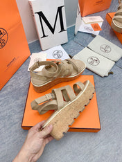 HAVANE 30 SANDAL IN TORTILLA BROWN SUEDE