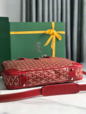 AMBASSADE DOCUMENT CASE 35 IN CLASSIC RED GOYARDINE CANVAS