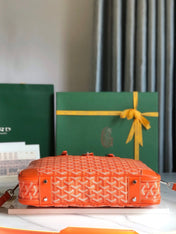 AMBASSADE DOCUMENT CASE 35 IN ORANGE GOYARDINE CANVAS