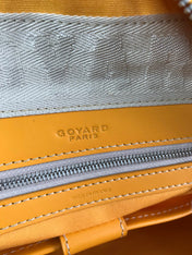 SAINT JEANNE BAG 35 IN YELLOW GOYARDINE CANVAS AND CALFSKIN