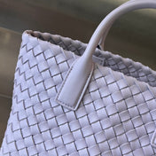 MINI CABAT 20 IN LILAC PURPLE LAMBSKIN