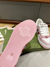 GG WOMEN'S SCREENER TRAINER LIGHT PINK CALFSKIN