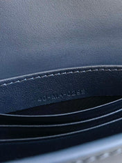 SIGNATURE CHAIN BAG 21 IN BLUE OBLIQUE JACQUARD