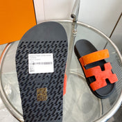 Chypre Sandal Suede Red Chapas / Orange