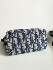 WEEKENDER 40 IN BEIGE AND BLACK MAXI OBLIQUE JACQUARD