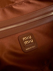 BEAU BAG 34 IN CARAMEL BROWN LEATHER