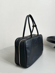 BEAU BAG 34 IN BLACK LEATHER