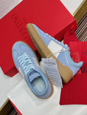 UPVILLAGE LOW TOP SNEAKER IN ELECTRIC BLUE SUEDE