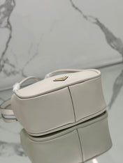 DARLING HANDBAG 25 IN WHITE SOFT GRAIN LAMBSKIN