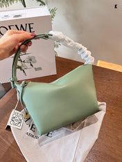 LOE LUNA HOBO 20 BAG IN GREEN MINT CALFSKIN