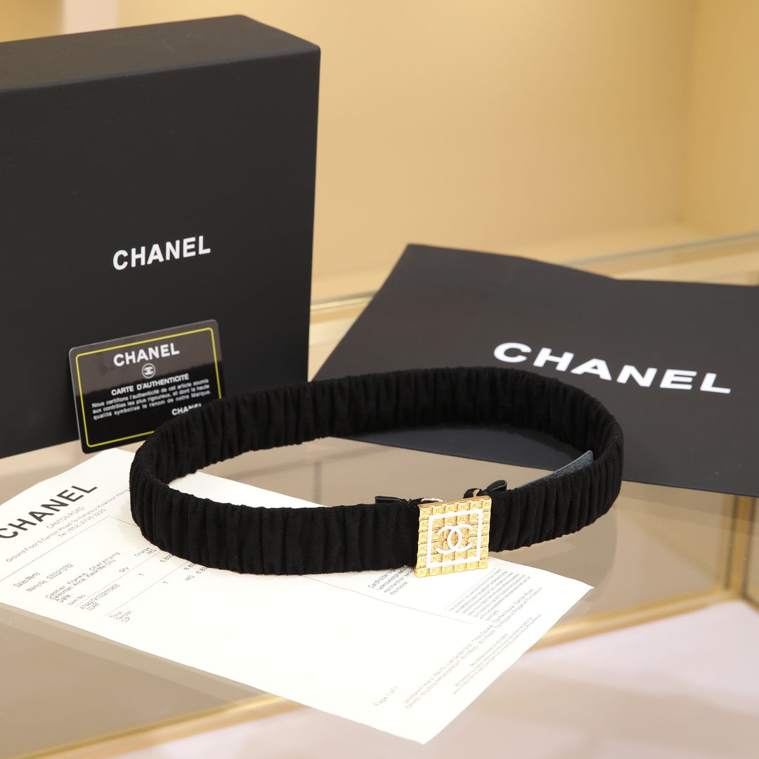 CHANEL 26S BELT 30 MM IN BLACK 658428