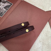 EXTRA POCKET BACKPACK L23.5 IN WINE PURPLE CALFSKIN WITH GOLD HARDWARE