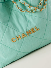 CC CLASSIC MEDIUM 37 BAG IN TF BLUE CANVAS