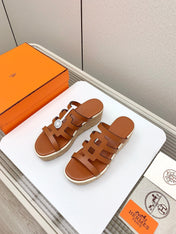 ISABELLA 30 SANDAL IN BRONZE BROWN CALFSKIN