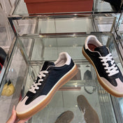 LP TENNIS WALK SNEAKERS BLACK AND BEIGE CALFSKIN