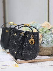 MINI 27 NOLITA BAG IN BLACK MACROCANNAGE CALFSKIN