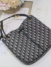 MEDIUM 34 NOLITA BAG IN BLUE MONOGRAM OBLIQUE JACQUARD