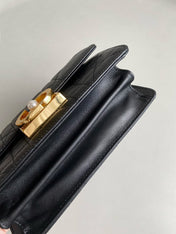 MINI ANGE 20 BAG IN BLACK CALFSKIN