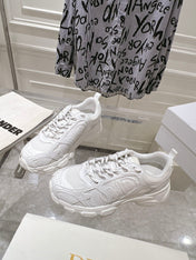 DIOR 25S CHRONO SNEAKER 45MM IN MESH WITH WHITE CALFSKIN