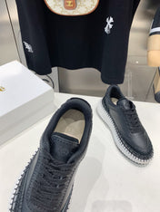 CHLOÉ NAMA SNEAKER 5 CM IN BLACK CALFSKIN