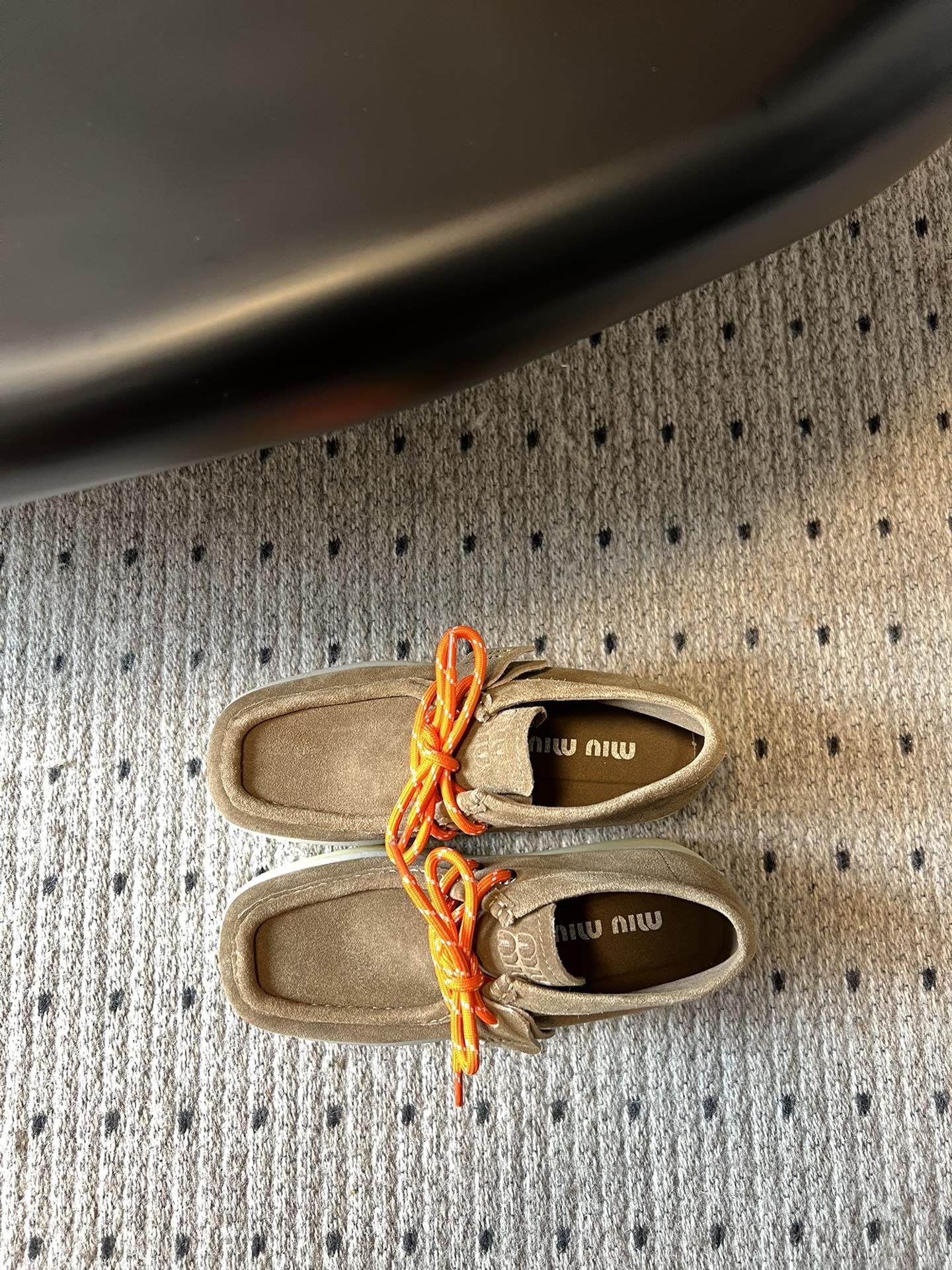 MIUMIU 26S CHUKKA BOOTS IN BROWN SUEDE