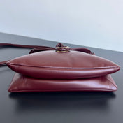 MEDIUM LIBERTA 30 IN WINE RED SMOOTH CALFSKIN GOLD HARDWARE
