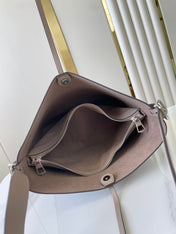 FLORE 28 IN GALET PERFORATED CALFSKIN
