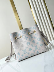 BELLA 22 IN BLUME PERFORATED CALFSKIN GOLD HARDWARE